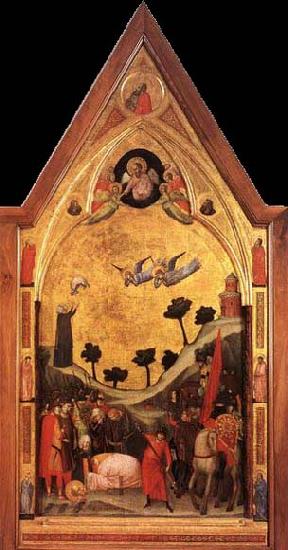 GIOTTO di Bondone The Stefaneschi Triptych Martyrdom of St Paul oil painting picture